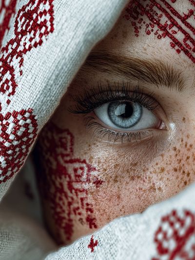 Freckled Eye Portrait Print.