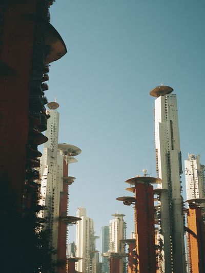 Futuristic City Towers Photography Poster. poster