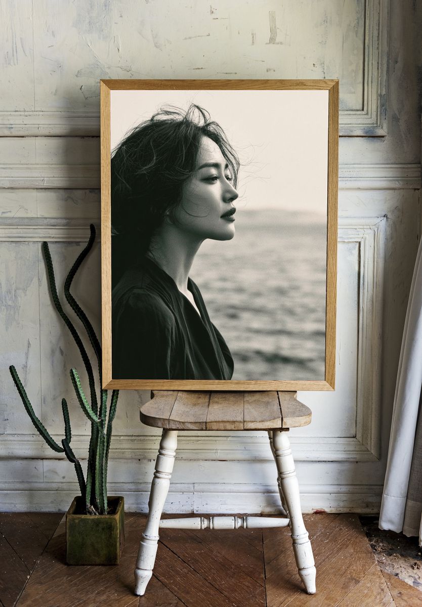 Seaside Portrait Photography Poster. — room view 1