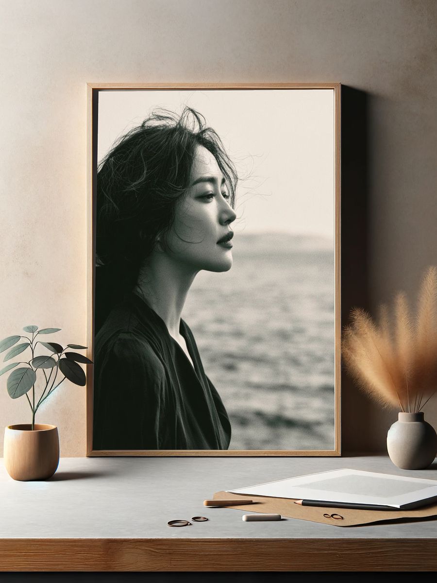 Seaside Portrait Photography Poster. — room view 2