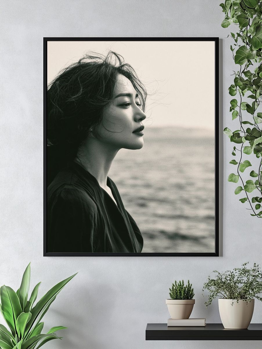 Seaside Portrait Photography Poster. — room view 4