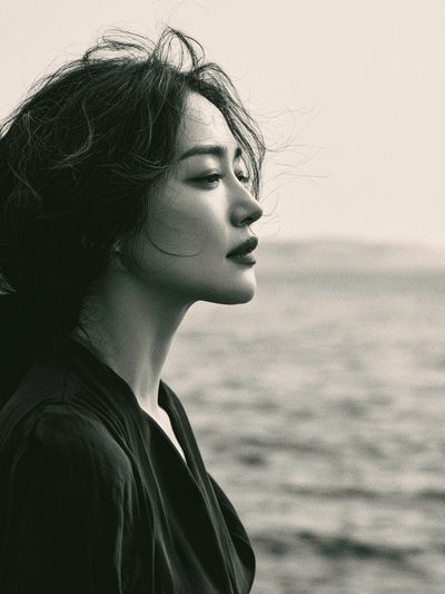 Seaside Portrait Photography Poster. poster