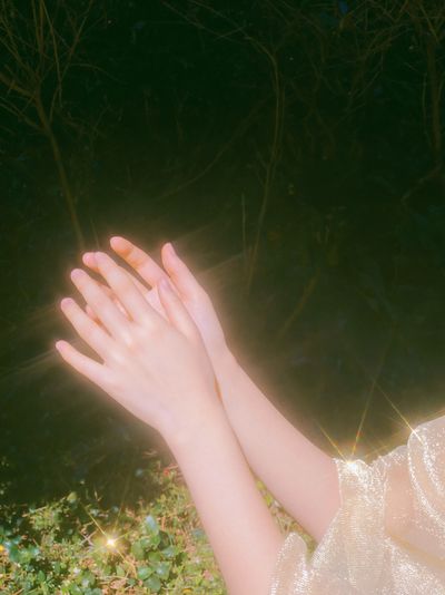 Dreamy Hands in Light Photography Poster.