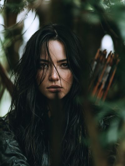 Forest Archer Portrait Print.