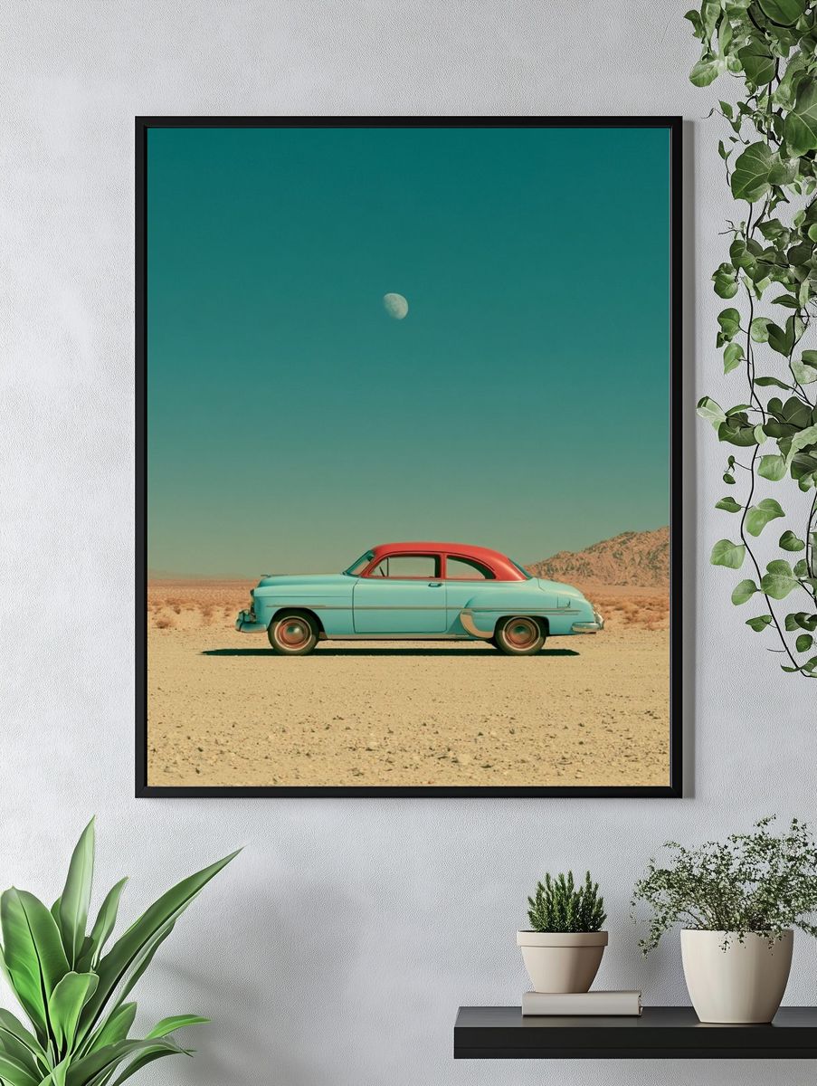 Desert Classic Car Photography Poster. — room view 4