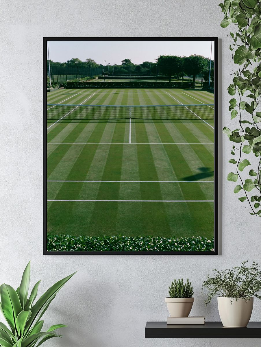 Tennis Court Photography Poster. — room view 4
