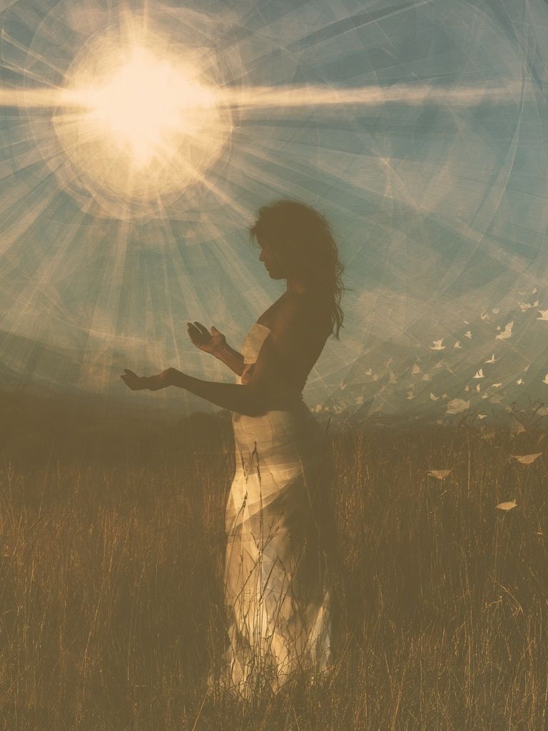 Sunlit Silhouette Portrait Print. poster — photography art