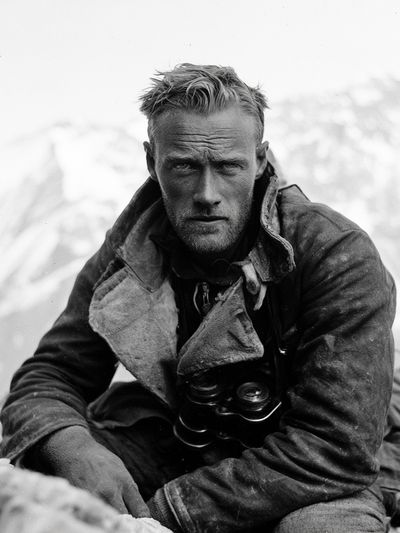 Mountain Explorer Portrait Print. poster