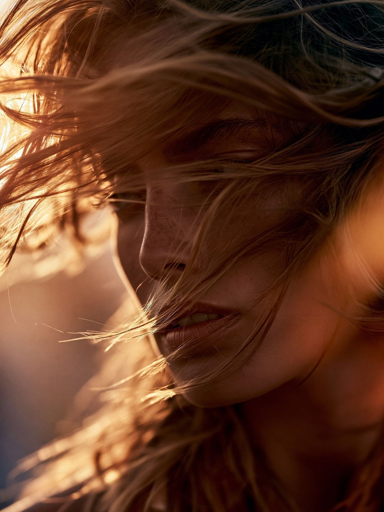 Windblown Portrait Photography Poster. poster — photography art