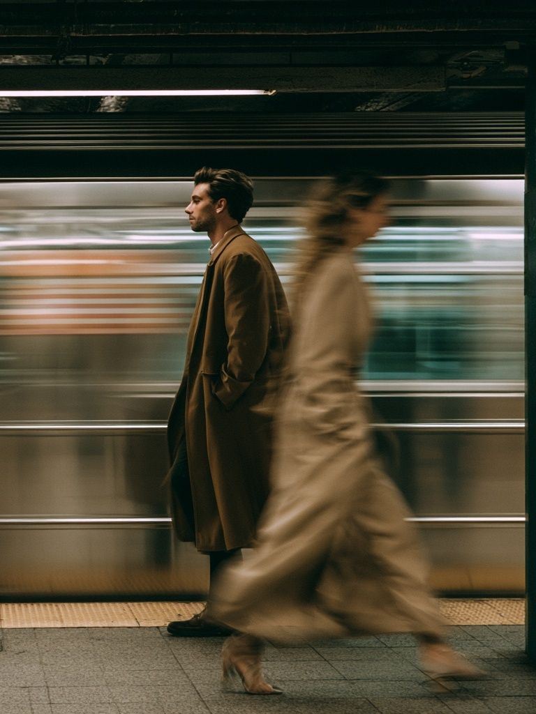 Subway Motion Street Photography Poster. poster detail