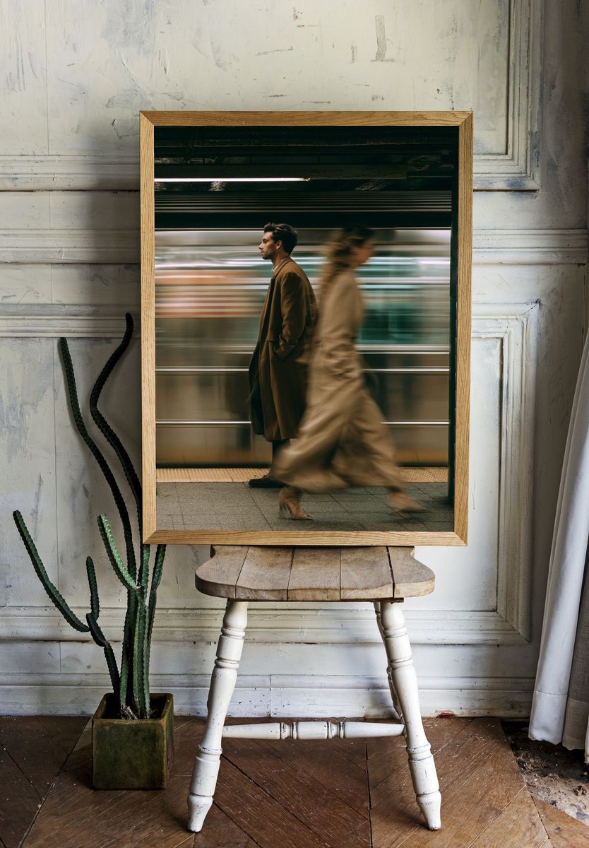 Subway Motion Street Photography Poster. room preview