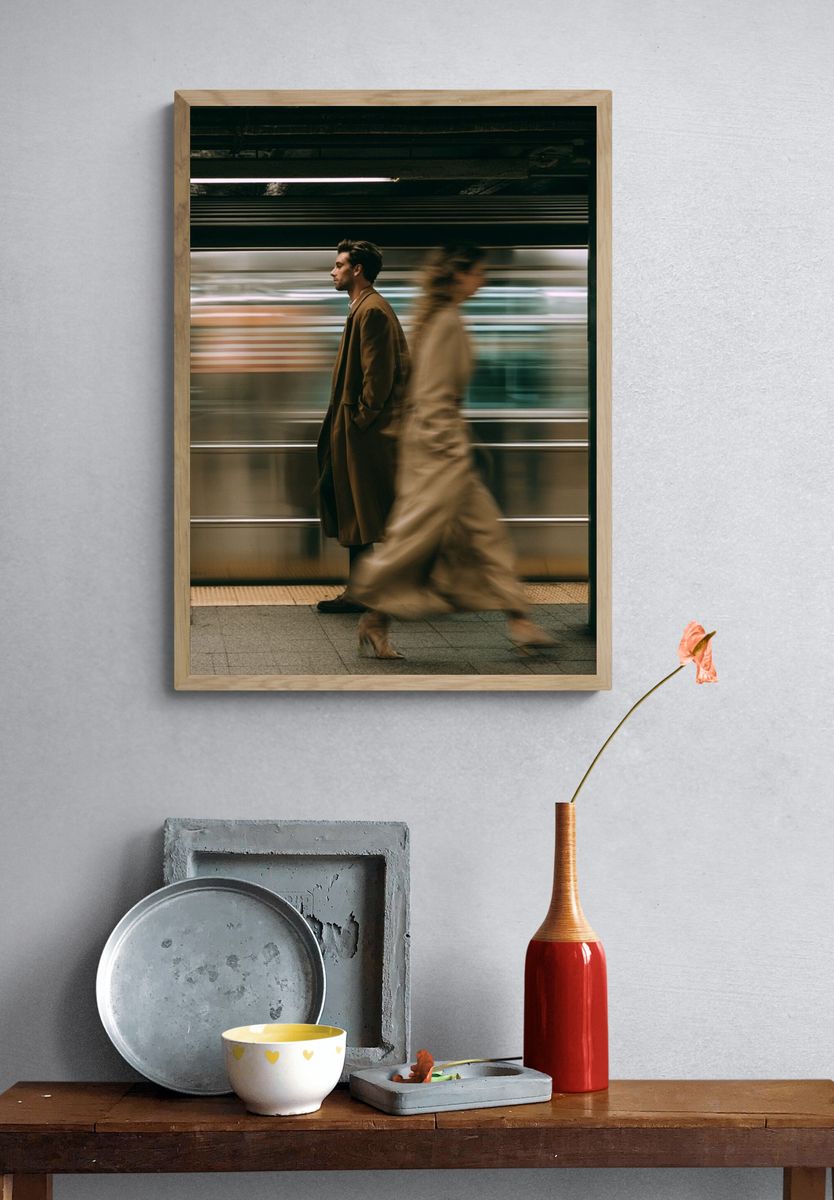 Subway Motion Street Photography Poster. — room view 3