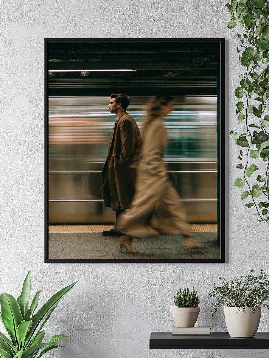 Subway Motion Street Photography Poster. — room view 4