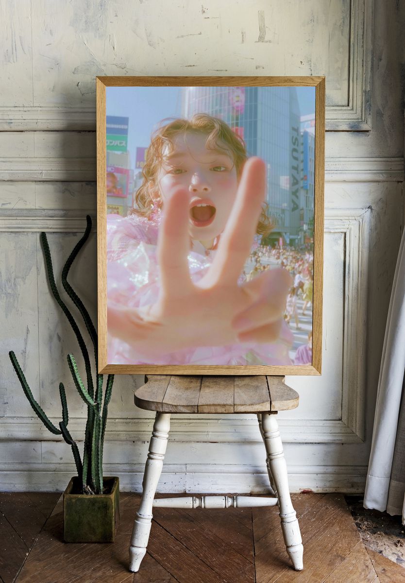 Pastel City Selfie Photography Poster. room preview