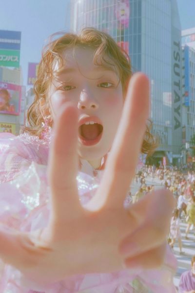 Pastel City Selfie Photography Poster. poster