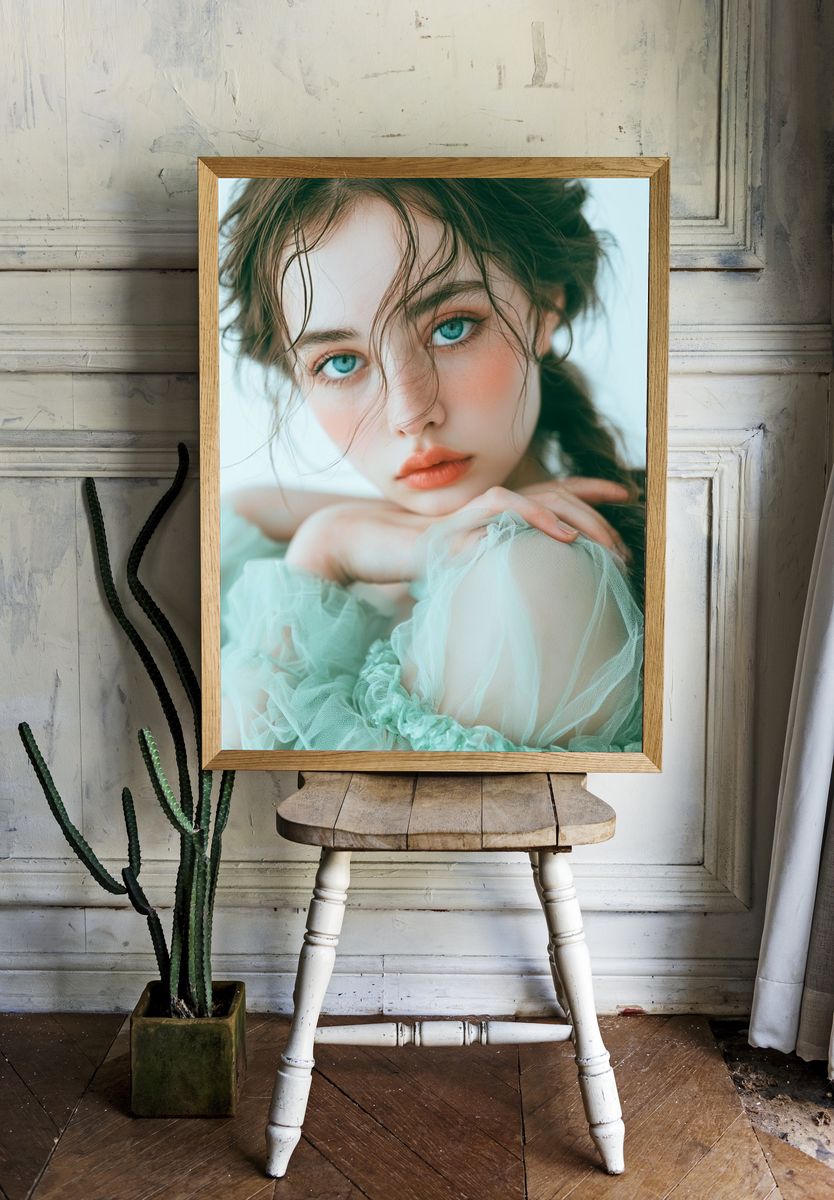 Dreamy Portrait Photography Poster. room preview