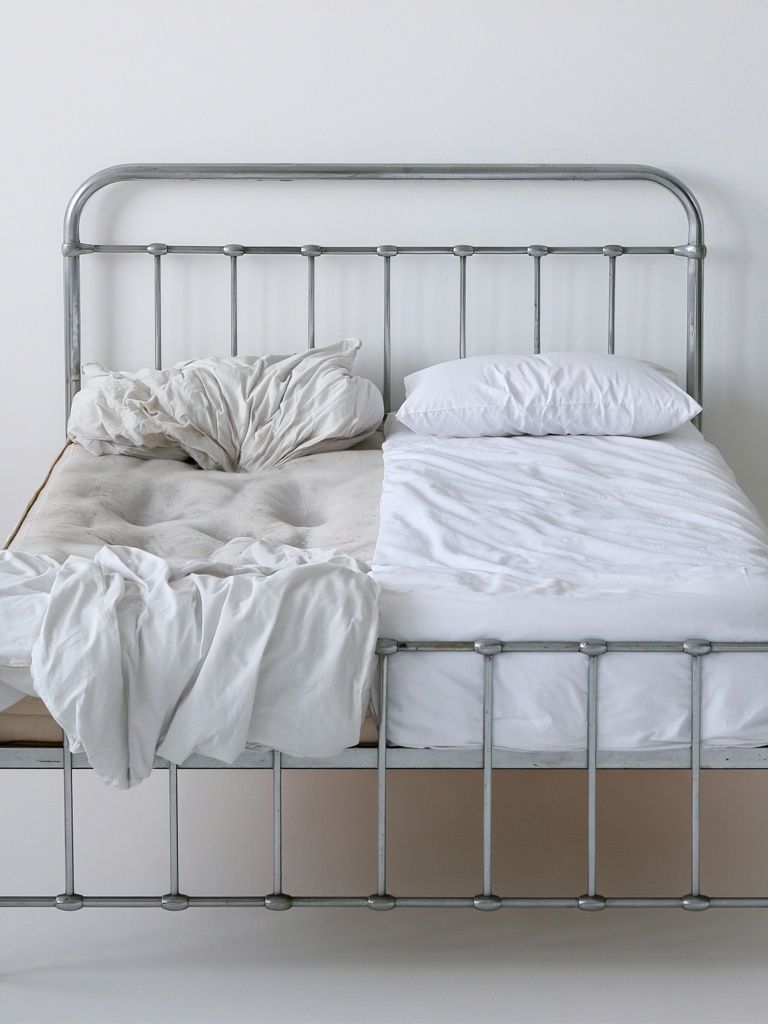 Minimal Bed Frame Photography Print. poster detail