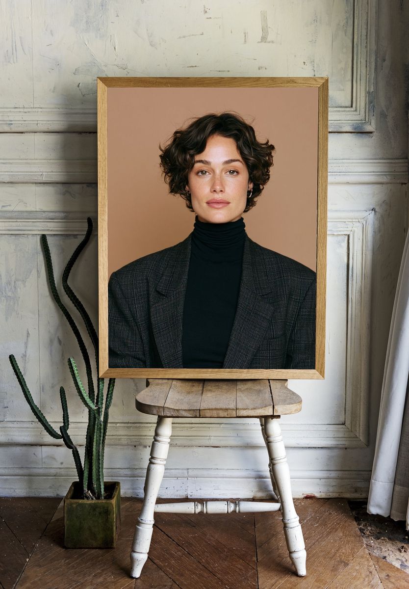 Elegant Portrait Photography Poster. — room view 1