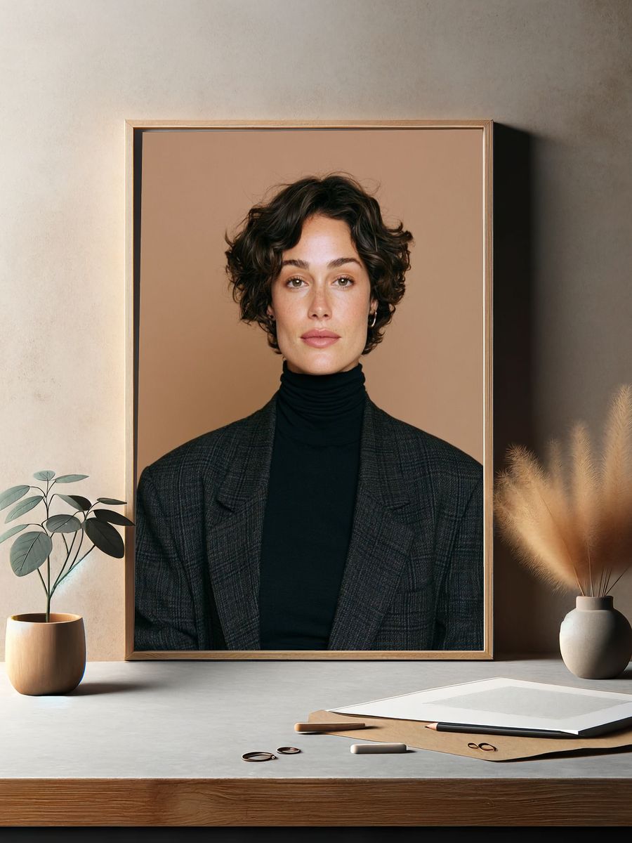 Elegant Portrait Photography Poster. — room view 2