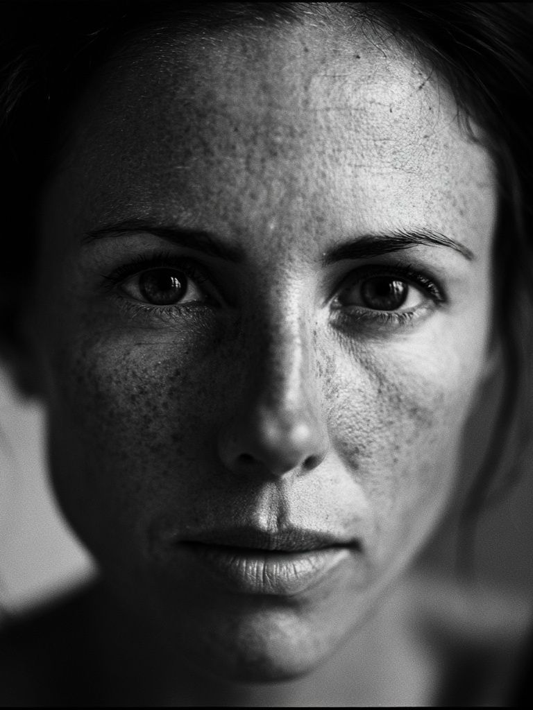 Monochrome Woman Portrait Poster. poster — photography art