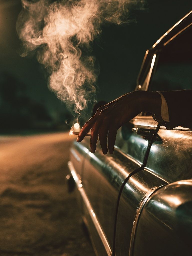 Smoky Night Drive Photography Poster. poster — photography art