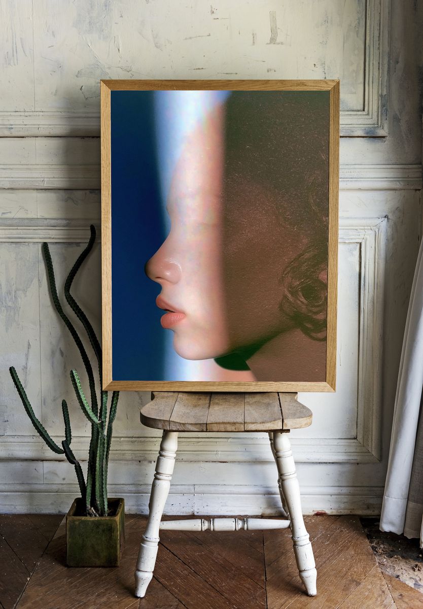 Prismatic Profile Portrait Print. — room view 1