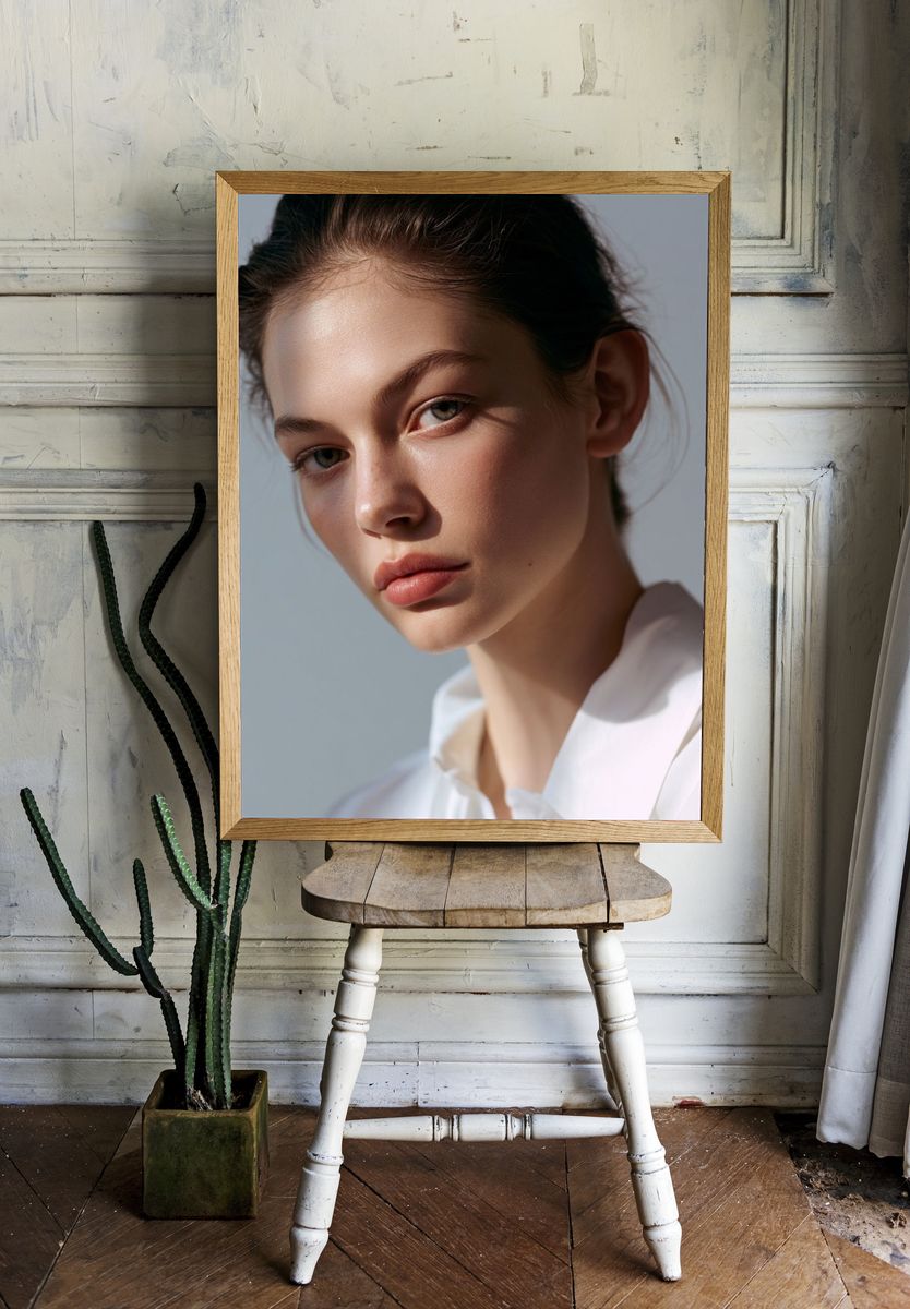 Soft Light Portrait Photography Poster. — room view 1