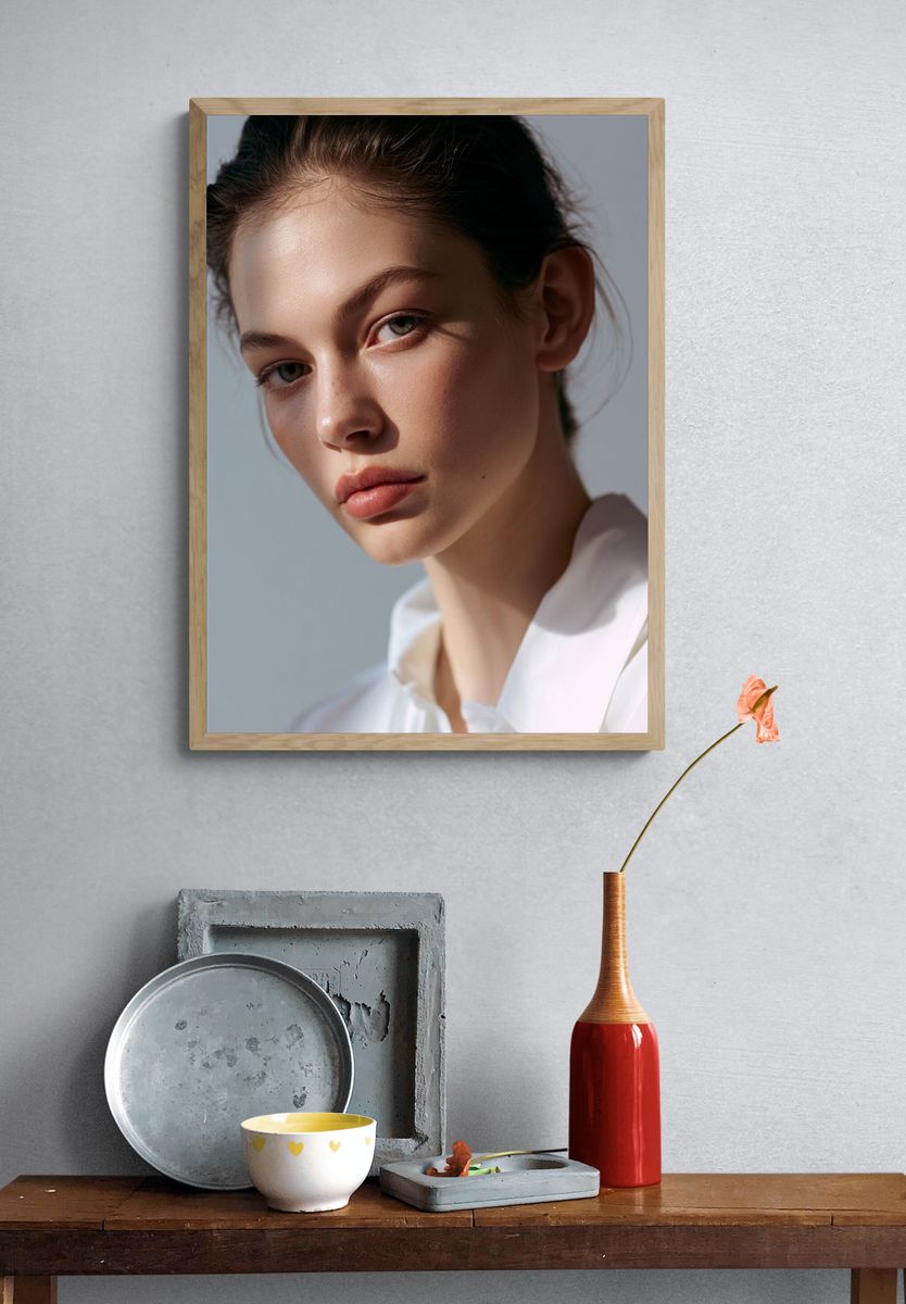Soft Light Portrait Photography Poster. — room view 3