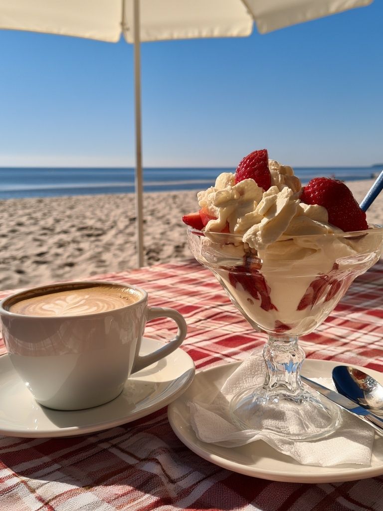Beachside Dessert Photography Poster. poster — photography art