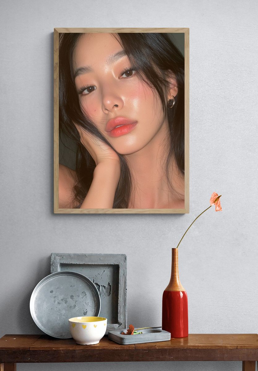 Soft Glam Portrait Print. — room view 3