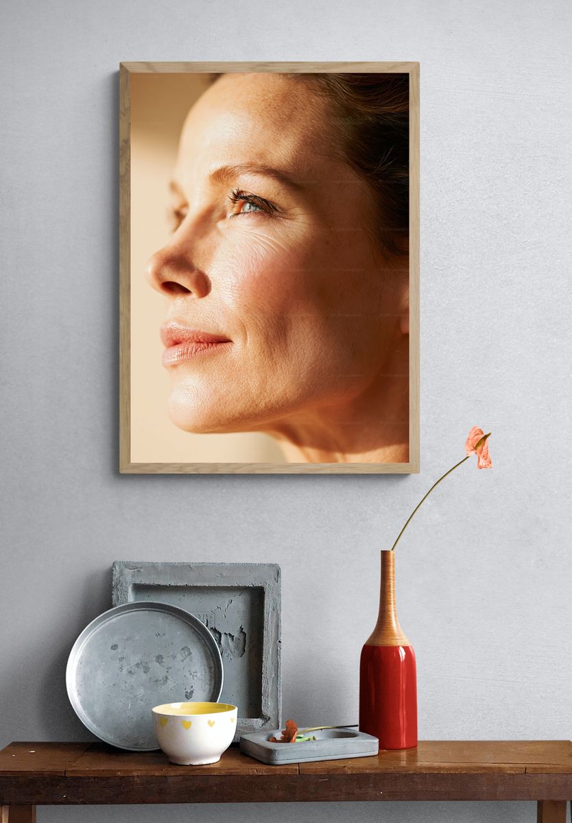 Warm Profile Portrait Photography Print. — room view 3