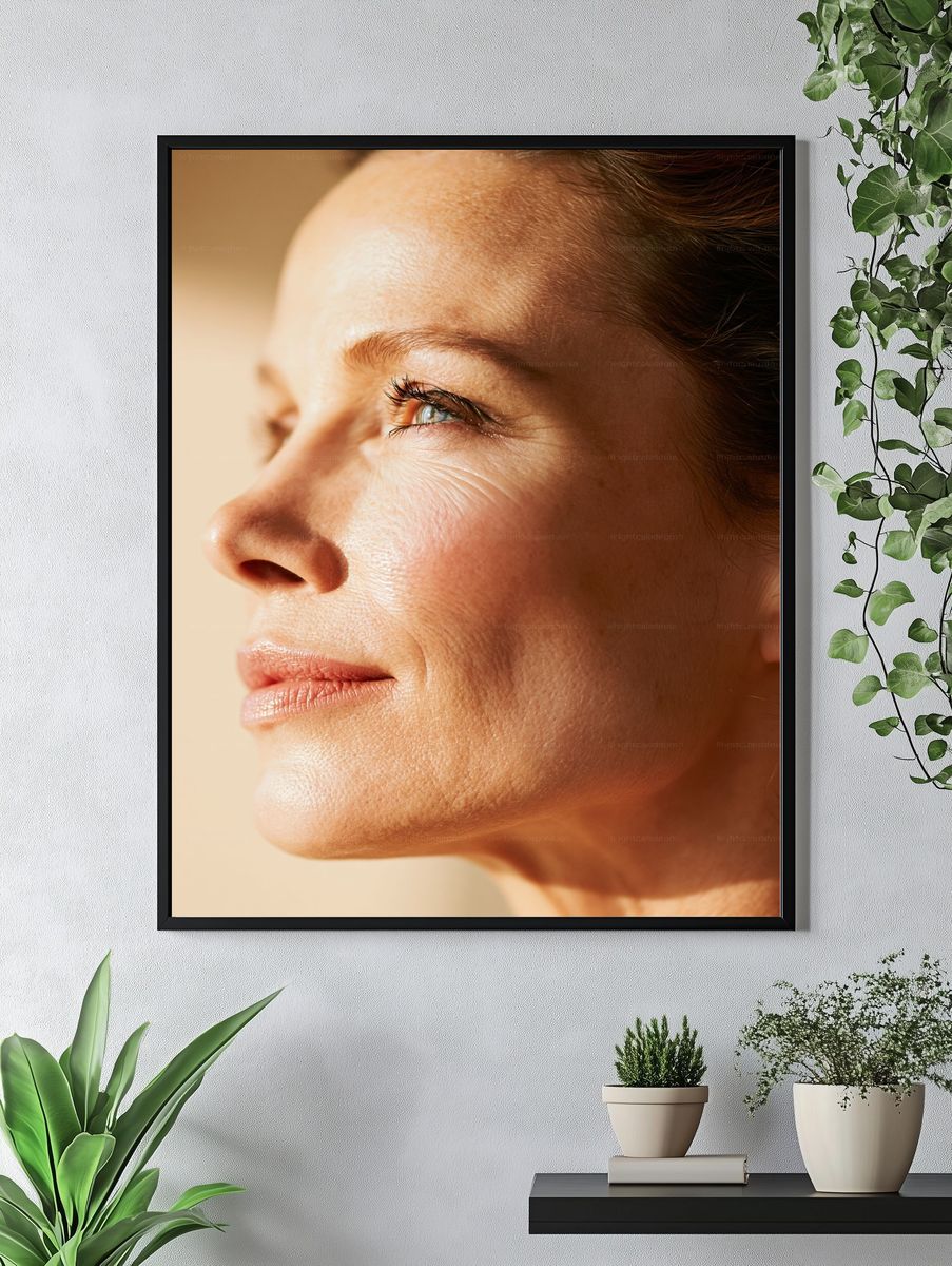 Warm Profile Portrait Photography Print. — room view 4