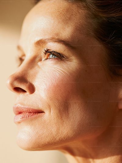 Warm Profile Portrait Photography Print. poster