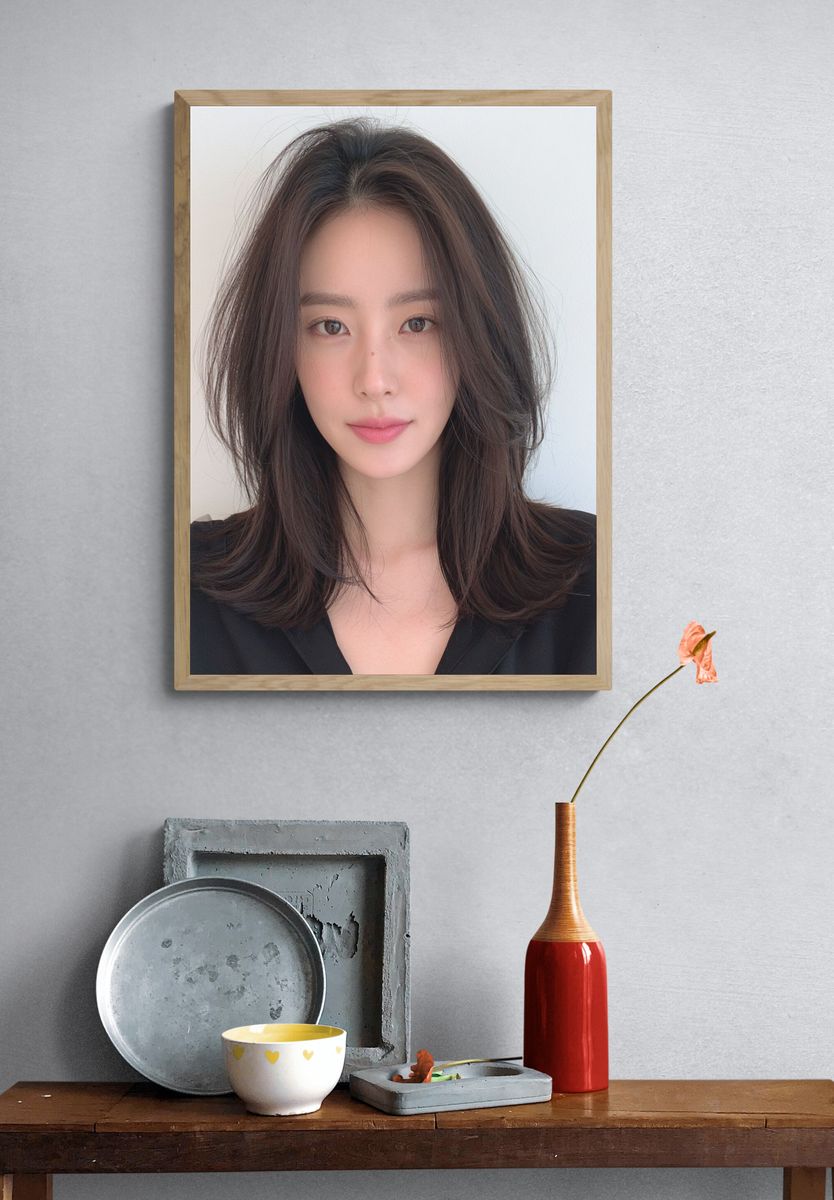 Elegant Woman Portrait Print. — room view 3