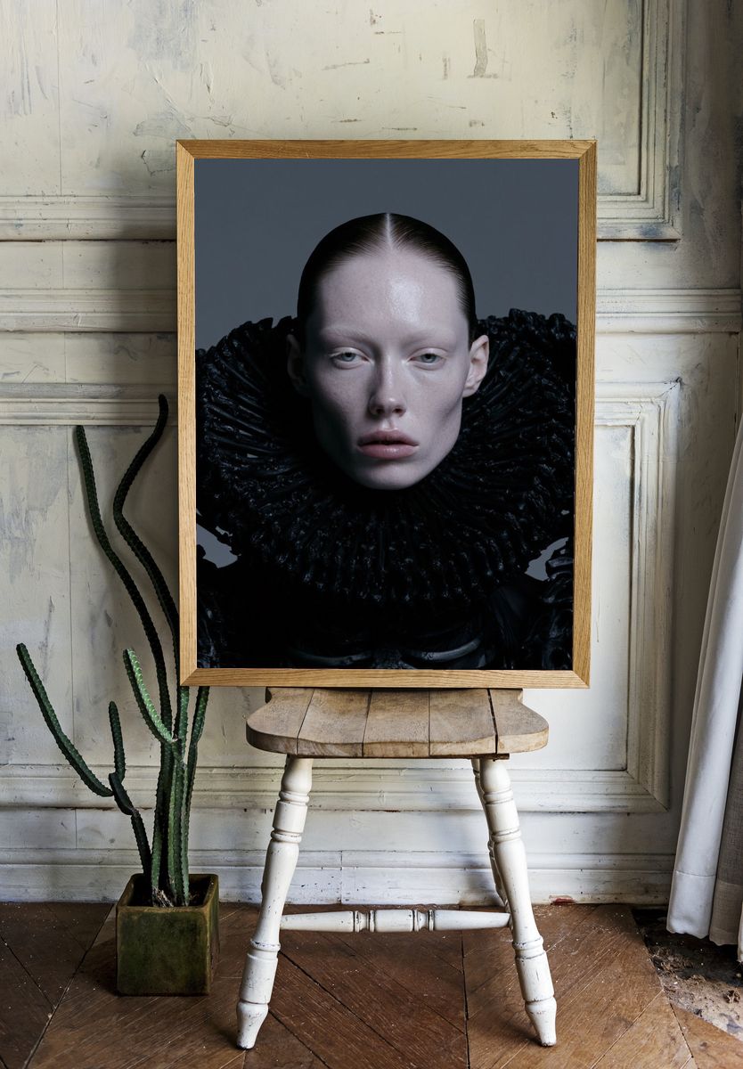 Avant-Garde Portrait Print. room preview