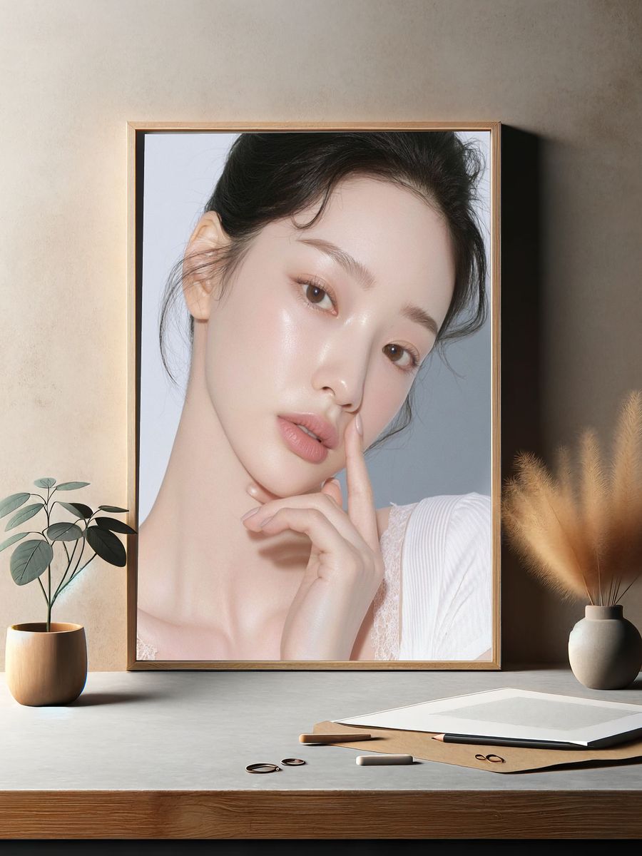 Soft Glam Portrait Print. — room view 2