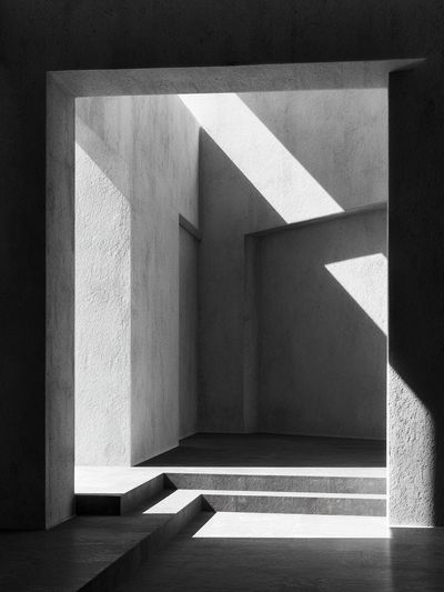 Monochrome Architectural Light Poster. poster