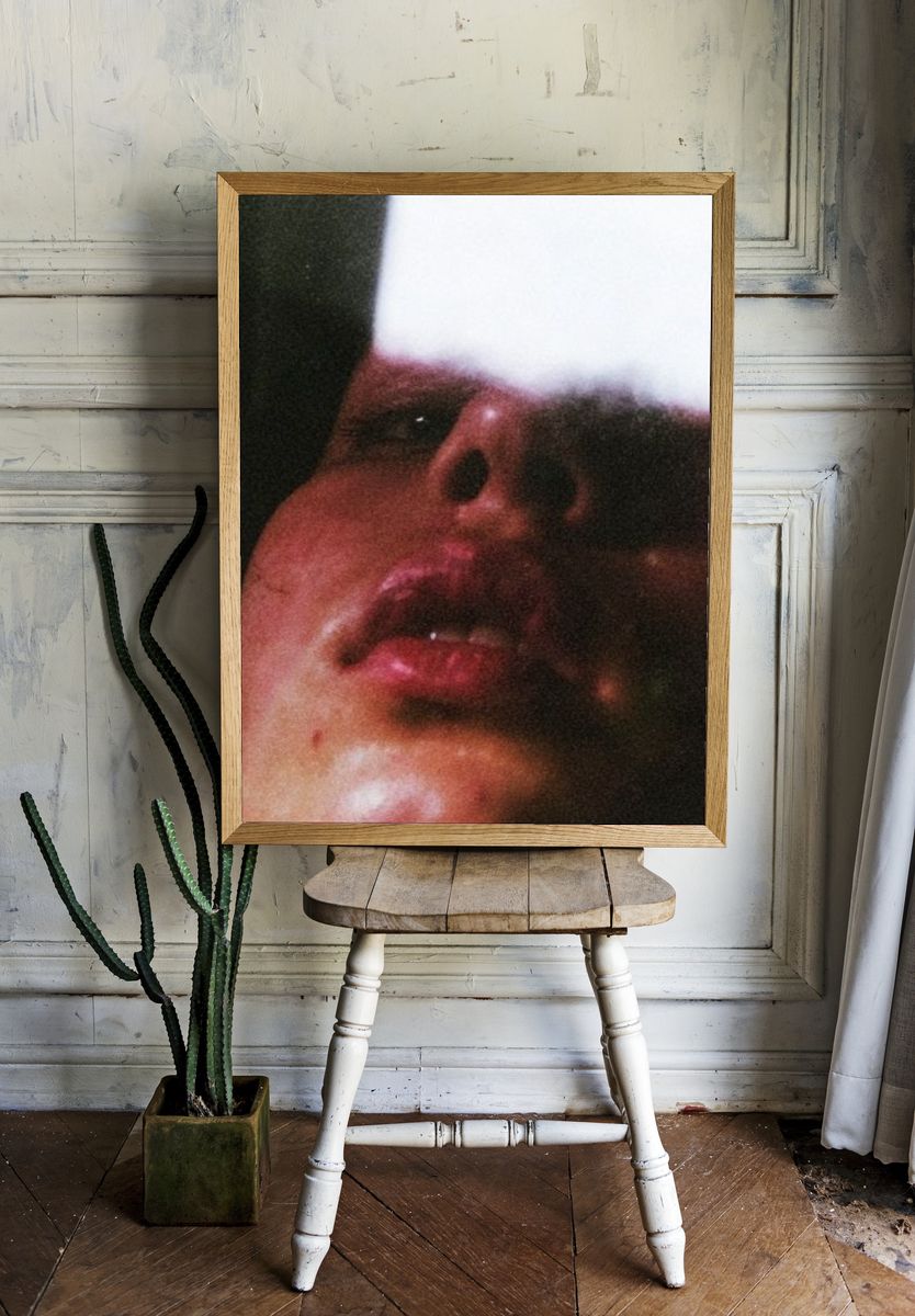 Dreamy Face Close-Up Photography Poster. — room view 1