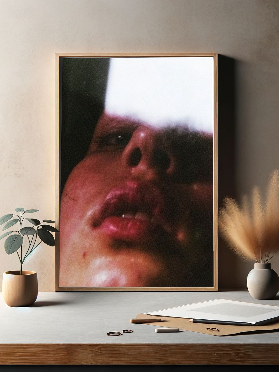 Dreamy Face Close-Up Photography Poster. — room view 2