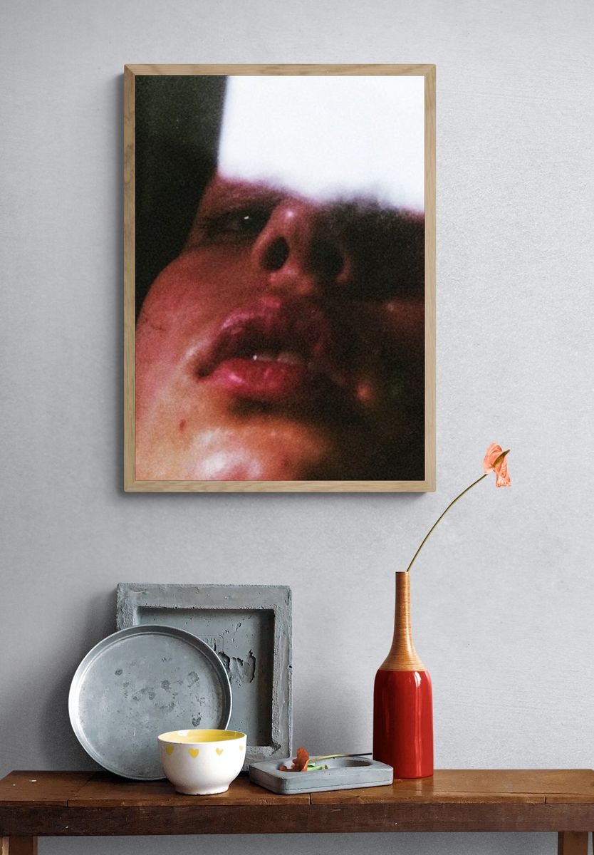 Dreamy Face Close-Up Photography Poster. — room view 3