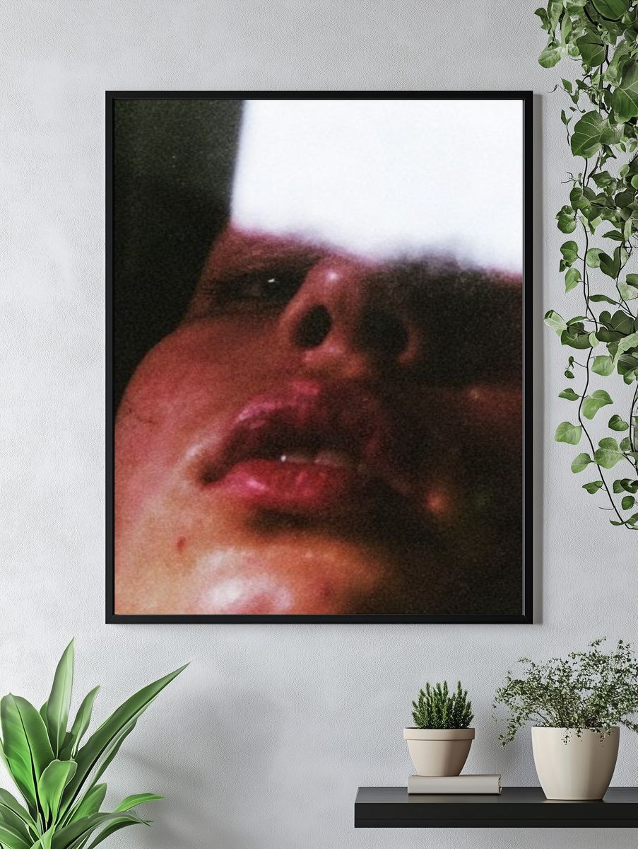 Dreamy Face Close-Up Photography Poster. — room view 4