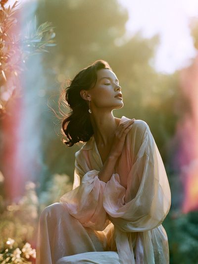 Sunlit Portrait Photography Poster. poster
