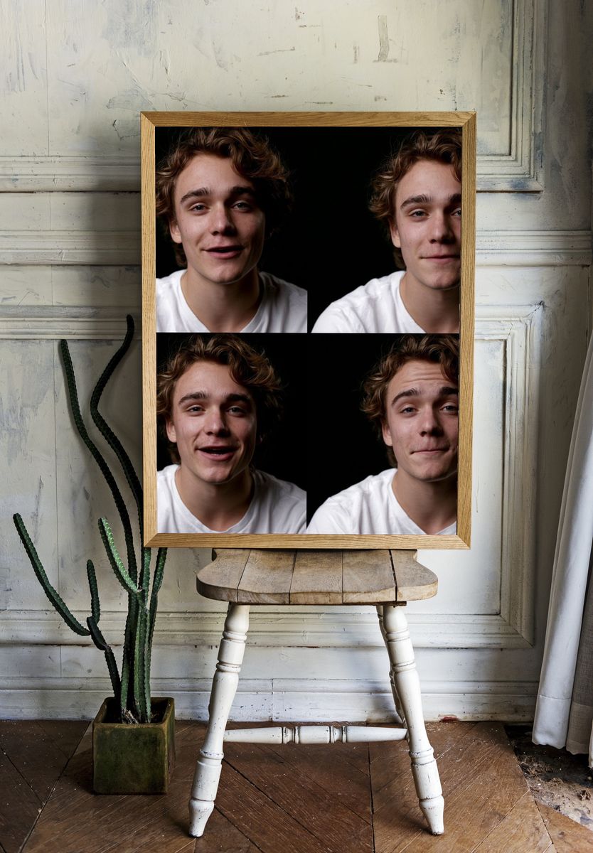 Young Man Portrait Photography Poster. — room view 1