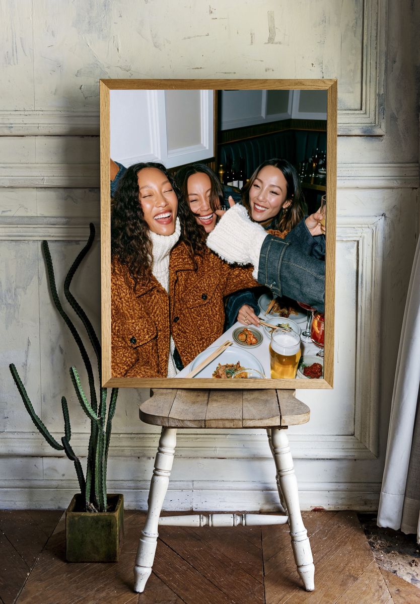 Friends Dinner Party Photography Poster. room preview