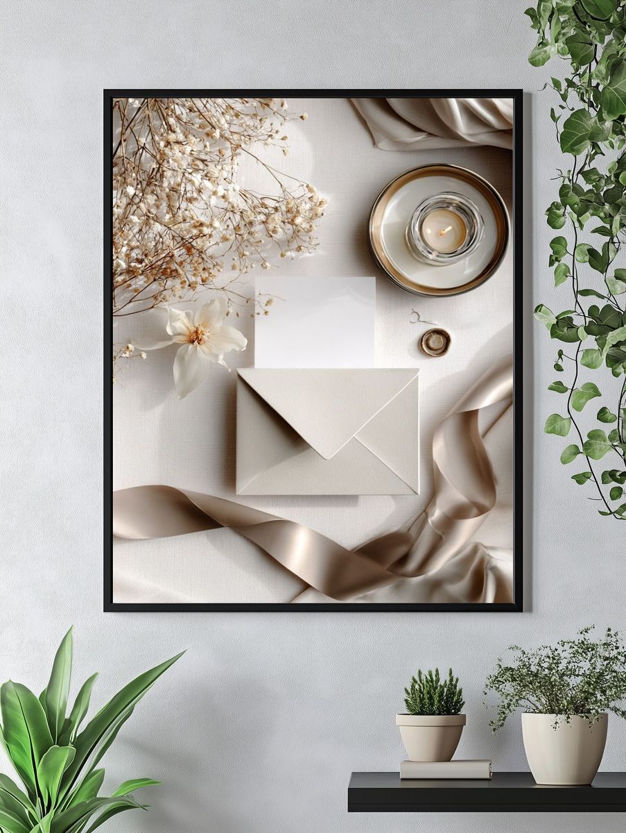 Neutral Still Life Photography Poster. — room view 4