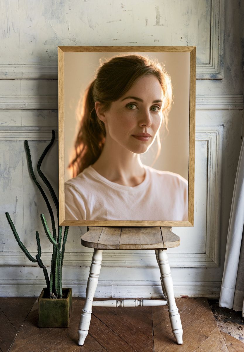 Soft Light Portrait Print. room preview