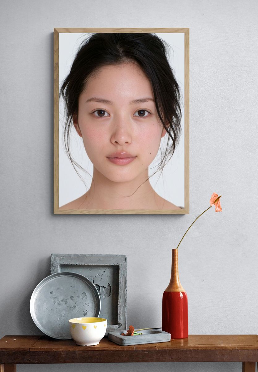 Minimalist Portrait Print. — room view 3