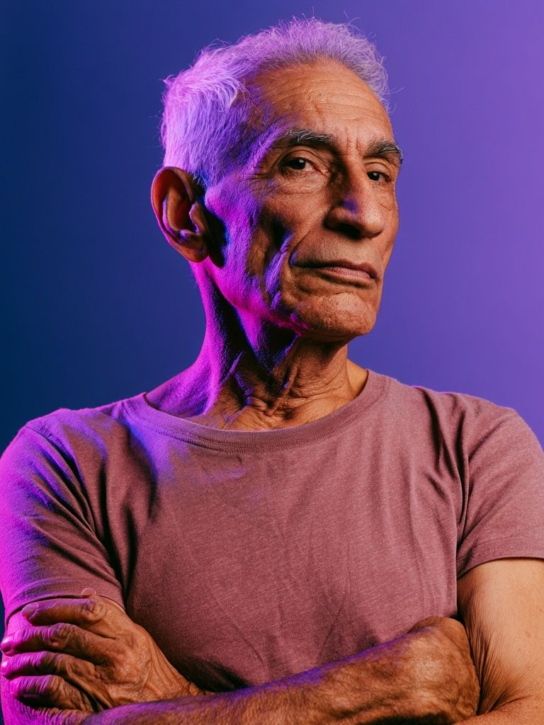 Elderly Portrait Photography Poster. poster — photography art