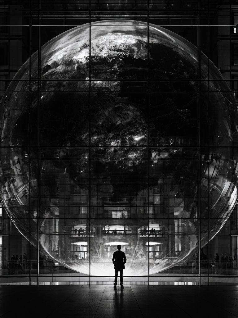 Glass Earth Observatory Poster. poster detail