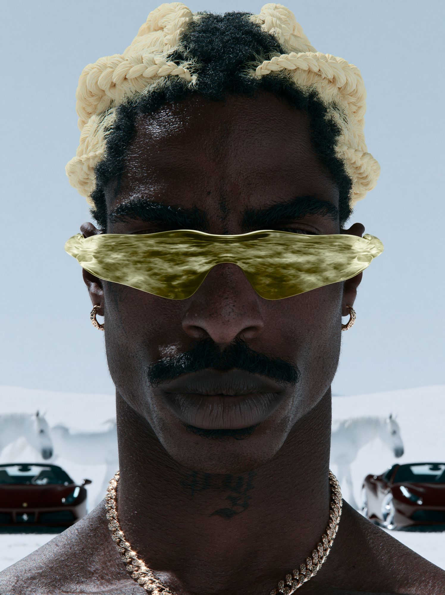 Futurist Portrait Photography Poster. poster detail
